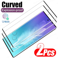 2Pcs Curved Tempered Glass Screen Protector For Samsung Galaxy S21 S24 S23 S22 S20 Plus Ultra S23 S20 FE Note 8 10 20 Plus Glass