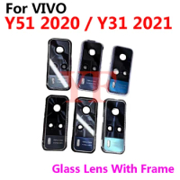 10pcs For VIVO Y51 2020 Y51A Y31 2021 Y53S V2030 V2031 V2036 Back Rear Camera Lens Glass Replacement