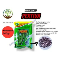( 500gr ) Benih BUNCIS PERTIWI 500gram benih buncis biji hitam polong hijau produksi tinggi dari ben