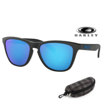 【Oakley】奧克利 FROGSKINS 亞洲版 舒適休閒太陽眼鏡 PRIZM鏡片 OO9245 61 霧黑框水銀鍍膜鏡片 公司貨