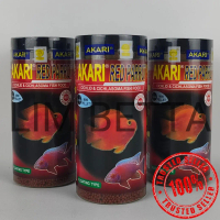 (BOTOL) AKARI RED PARROT 1 MM 100 GRAM / MAKANAN IKAN PARROT 100 GRAM