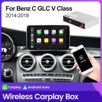 Wireless for Apple Carplay Android Auto for Mercedes Benz GLC X253 C Class W205 V Class W446 W447 SIRI Control Retrofit WiFi
