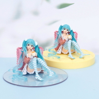櫻花初音 靠枕 坐姿 唯大底座 動漫手辦 模型 POP袋裝