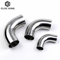 19/32/38/51/76/102mm Stainless Steel 304 OD Elbow 90 Degree Sanitary Welding Elbow Pipe Connection Fittings polishing Food grade