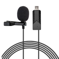 USB lapel microphone USB computer recording microphone handy mini microphone game conference microphone