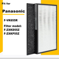 HEPA Filter F-ZXKP55Z Activated Carbon Deodorizing Filter F-ZXKD55Z for Panasonic Air Purifier F-VK655R