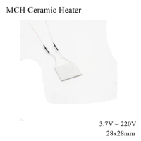 28x28mm 5V 12V 110V 220V MCH Metal Ceramic Heater High Temperature Square Alumina Electric Heating Board Plate Band HTCC Dry