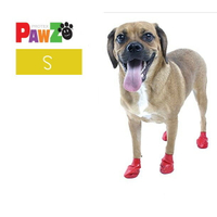 美國Pawz 寵物外出天然橡膠腳套(S)12入 「防水止滑 安全無毒 寵物鞋」