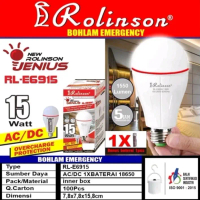 BOHLAM LAMPU EMERGENCY ROLINSON 15WATT