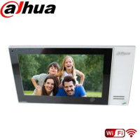 DH VTH2421FW-P VTH2421FB-P 7-inch TFT Touch Screen Indoor Monitor PoE Embedded 8GB SD Card Work with VTO2111D-P-S2 Doorbell