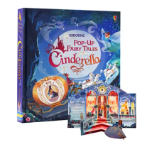 Usborne Pop Up Fairy Tale Cinderella English 3D Flap Picture Books for Kids Reading Activity Learning Book Montessori Materials