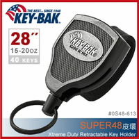 美國KEY-BAK SUPER48 Xtreme Duty 28 伸縮鑰匙圈(皮環款)#0S48-613【AH31054】i-Style居家生活