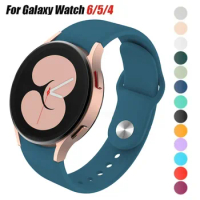 No Gaps Strap for Samsung Galaxy Watch 4 5 6 44mm 40mm 5 Pro 45mm Silicone Sport Bracelet Galaxy Watch 4/6classic 46/42/47/43mm