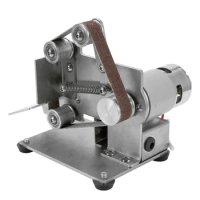 Multifunctional Grinder Mini Electric Belt Sander Polishing Grinding Machine Cutter Edges Sharpener Belt Grinder