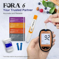 Fora Alat Cek Darah 6in1 Multi 6 Parameter Gula Kolesterol UA Keton Hemoglobin Hb