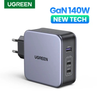 UGREEN 140W GaN Charger USB Type C PD3.1 Fast Charge For Macbook Quick Charge 4.0 3.0 USB Phone Charger For iPhone Xiaomi Tablet