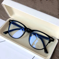 2023 Men Women Finished Myopia Glasses Vintage Oval Frame Blue Light Blocking Eyeglasses Nearsighted Glasses Minus 0 To -6.0