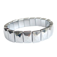 Healing Love Energy Bangle Terahertz Bracelet Rectangular Beads Jewelry Gift