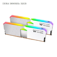 【獨家！另享10%回饋】曜越 鋼影 TOUGHRAM XG RGB 記憶體 DDR4 3600MHz 32GB (16GBx2)白色/RG06D416GX2-3600C18B