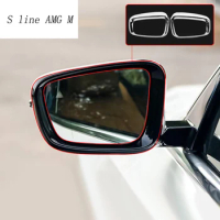 Car styling Rearview Mirror Decoration Shell Panel frame Strip Covers Stickers Trim for BMW 3 Series G20 G28 Auto Accessories