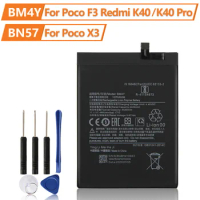 New Replacement Battery BM4Y For Xiaomi Poco F3 Redmi K40 Pro K40 Pro+ BN57 For Xiaomi Poco X3 X3Pro Phone Battery 4520mAh