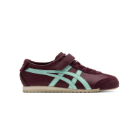 【Onitsuka Tiger】鬼塚虎 官方旗艦店 KIDS棕底藍綠虎爪紋 MEXICO 66 大童鞋(1184A049-500)