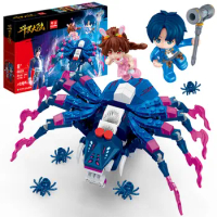 BanBao The Land Of Warriors Douluo Dalu Continent Anime building blocks Tangsan WuHun Spider bricks comics Toys 6835