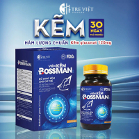 【SALE GIỮA THÁNG】 HỘP 30 VIÊN KẼM BOSSMAN BỔ SUNG KẼM BIOZINC 120mg - Kẽm BossMan Huongtreviet