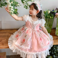 女小童夏裝甜美連衣裙洛麗塔兒童洋氣蓬蓬裙子蘿莉塔Lolita公主裙