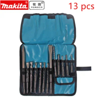 Makita 13 Piece D-53659 SDS-Plus Drill Bit Set For SDS+ Rotary Hammers In Concrete