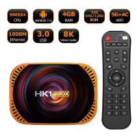 Android 11 Kotak TV, HK1 RBOX-X4, Kotak Atas Set Perdagangan Luar Negeri, S905x4, Pemain Rangkaian 8