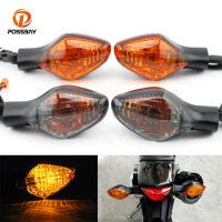 2Pcs Motorcycle Front Rear Turn Signal Lamp Amber Indicator Light for Honda CBR650F CB650F CBR500R CB500F CB500X CBR400R CB400F