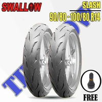 Ban Motor Matic Soft Compound SWALLOW SLASH Ring 14 Tubeless 100/80 R14