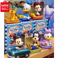 MINISO Disney Mickey Travel Series Blind Box Doll Ornament Figure Model Doll Decorative Toy Mistery Box Girl Gift