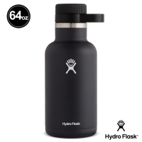 美國Hydro Flask 真空保冷/熱 寬口酒瓶 1900ml 時尚黑