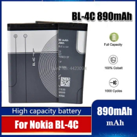 High Qualtiy 890mAh BL 4C BL-4C Battery for Nokia 6100 6125 6136 6170 6300 7705 7200 7270 8208 BATTERY BL4C
