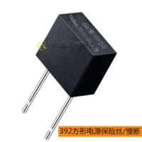 100% NEW original square power fuse 250 v T500MA - 392 black slow 8.5 x8x4mm