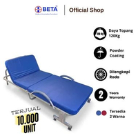 BETA TSP40 - FOLDING BED MATRAS SINGLE SET RANJANG TIDUR SINGLE BESI MINIMALIS MURAH RANJANG LIPAT