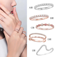 【WEDDING CODE】鉑金14K金 鑽石女戒(限量 天然鑽石 線戒 寶島樂購節 情人節)