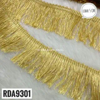 Renda Rumbai / Tasel Lebar 5cm Gold RDA9301  (Per Rol 15 Yard)