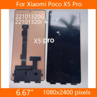 6.67'' Amoled for Xiaomi Poco X5 Pro LCD Display screen digitizer Assembly for poco x5pro lcd 22101320G, 22101320I lcd
