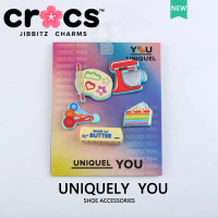 Jibbitz Crocs Charms Set, อุปกรณ์เสริมรองเท้า, ทำเค้ก, แฟชั่น, ชุดกระดาษแข็ง, สำหรับรองเท้า Crocs