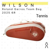 Wilson Roland Garros Team Bag 2025 6R - Tas Padel Tenis - Tenis Racket Bag/Tenis Bag