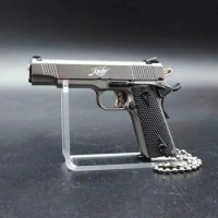 1:3 Alloy Mini 1911 Pistol Model Keychain Pendant Detachable Fake Toy Gun For PUBG Weapon Adult Children Christmas Gift