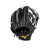【MIZUNO 美津濃】MVP系列棒球手套內野工字檔11.75吋黑X白皮繩(1ATGH25603 09)