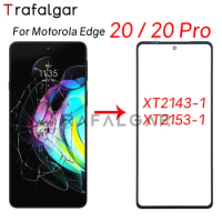 LCD Screen Front Glass For Motorola Edge 20 Pro 5G Outer Glass Lens+OCA Optically Clear Adhesive Replacement XT2143-1 XT2153-1