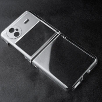 Clear Case for vivo X Flip XFlip Luxury Hard PC Frame Bare Feeling Transparent Folding Phone Cover vivoXFlip V2256A Coque