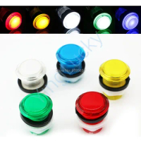6pcs 33mm arcade button LED Illuminated Round Push Button with micro switch，for arcade button kit pandora box video game parts