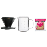 【HARIO】V60 阿爾法蛇紋濾杯燒杯咖啡壺組(ADC-01-SN BV-300)