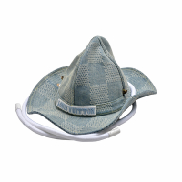 LV M7399M Dandy系列粗繩裝飾牛仔布漁夫帽(牛仔藍)